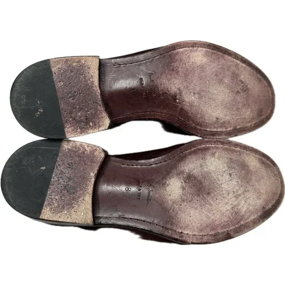 Paul Smith Men’s 'Chester' Flexible Travel Derby Shoes Burgundy US 9 UK 8 EU 42